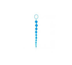 X 10 Beads Graduated Anal Beads 11 Inch--Blue